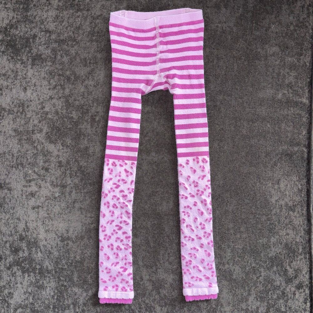 Hanna Andersson Girls size 110/120cm US 5/6 Tights Purple Stripes Print